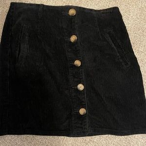 Black Velvet Skirt